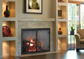 Majestic Biltmore 36" Radiant Wood Burning Fireplace, Herringbone Brick Pattern (SB60HB)